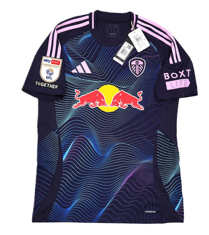 BNWT ADIDAS 2024 2025 LEEDS UNITED THIRD PIROE 10 + PATCHES SHIRT MENS MEDIUM