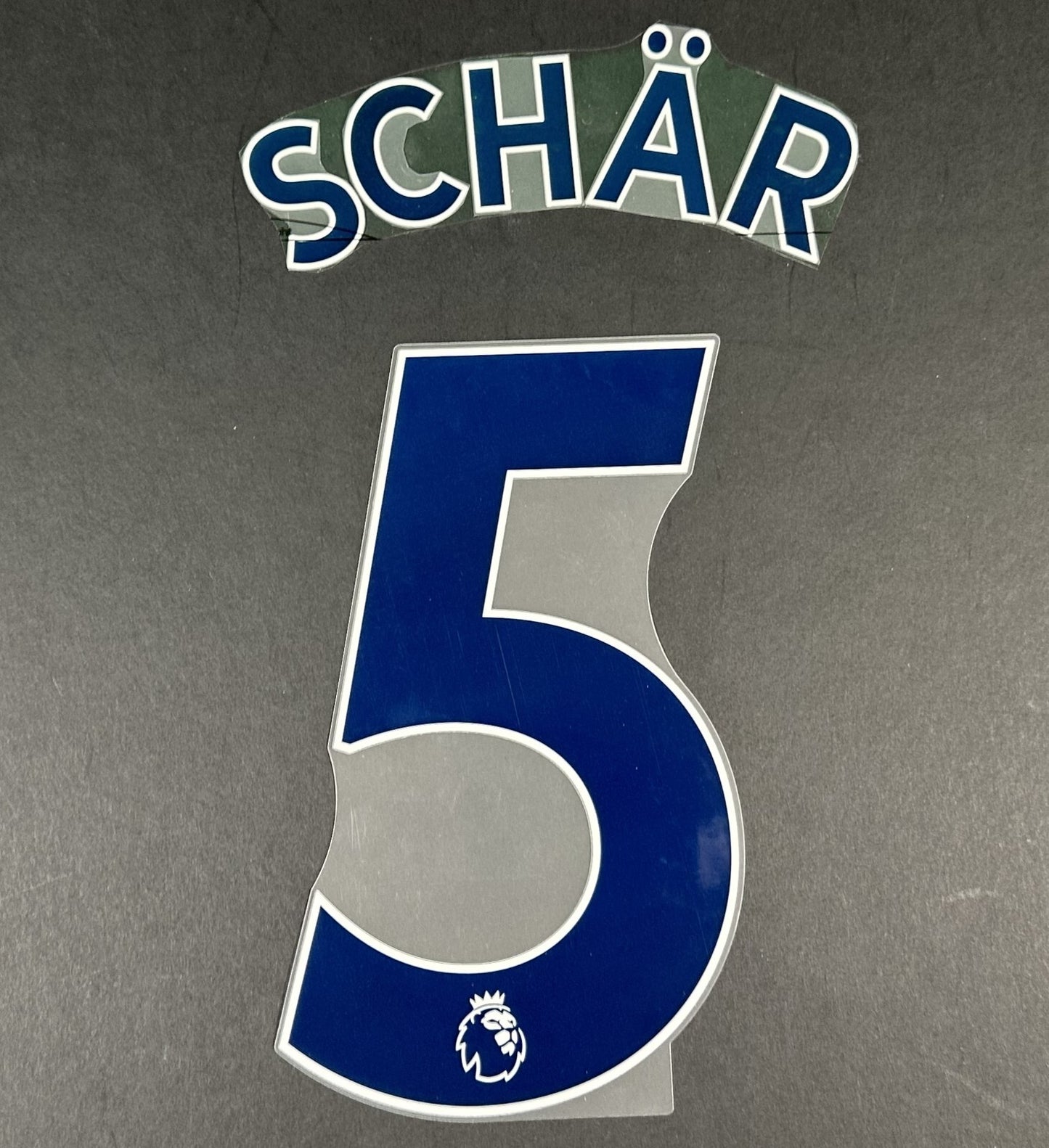 NEWCASTLE UNITED 19-23 SCHAR 5 OFFICIAL AVERY DENNISON BLUE PLAYER SIZE SET