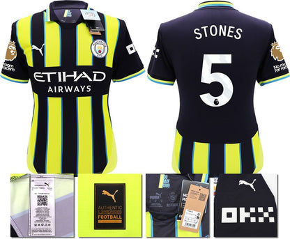 BNWT 2024 2025 MAN CITY PUMA AWAY STONES 5 FOOTBALL SHIRT