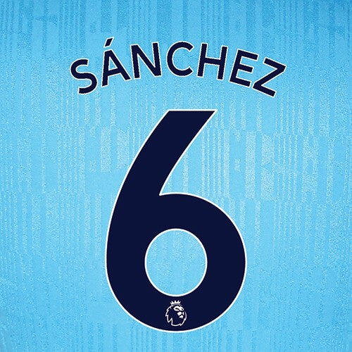 TOTTENHAM 2019-23 SANCHEZ 6 OFFICIAL AVERY DENNISON NAVY PLAYER SIZE NAME SET