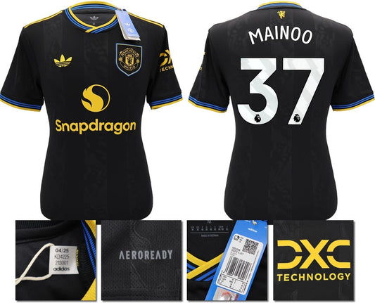 BNWT 2025 2026 MANCHESTER UNITED ADIDAS 3RD SHIRT MAINOO 37
