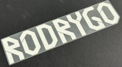 2021 2022 REAL MADRID RODRYGO WHITE AWAY 3RD NAME BLOCK (NO NUMBER)
