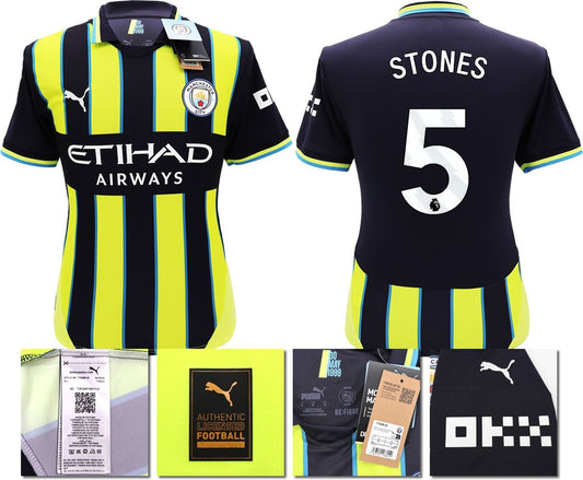 BNWT 2024 2025 MAN CITY PUMA AWAY STONES 5 FOOTBALL SHIRT