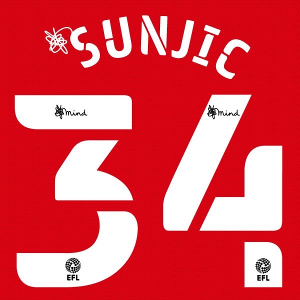 2020 2021 BIRMINGHAM CITY SUNJIC 34 OFFICIAL AWAY PLAYER SIZE NAMESET