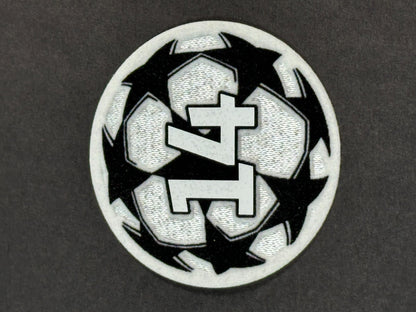 REAL MADRID 14 X  SLEEVE PATCH + PLAYER ISSUE UEFA FOUNDATION PATCH OFFICIAL