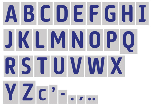 2019 2020 OFFICIAL EFL FOOTBALL LEAGUE BLUE PLAYER SIZE LETTERS