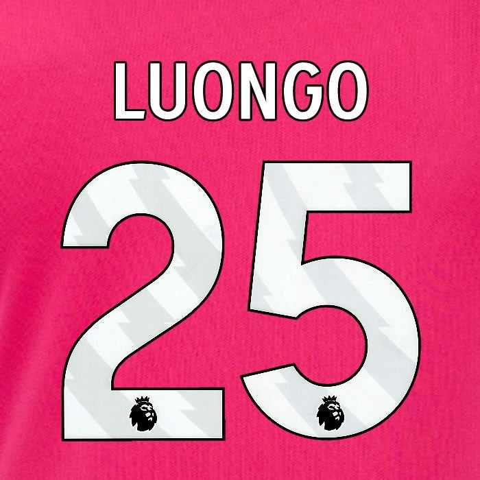 2024 2025 OFFICIAL IPSWICH TOWN LUONGO 25 WHITE 3RD PLAYER SIZE NAME SET