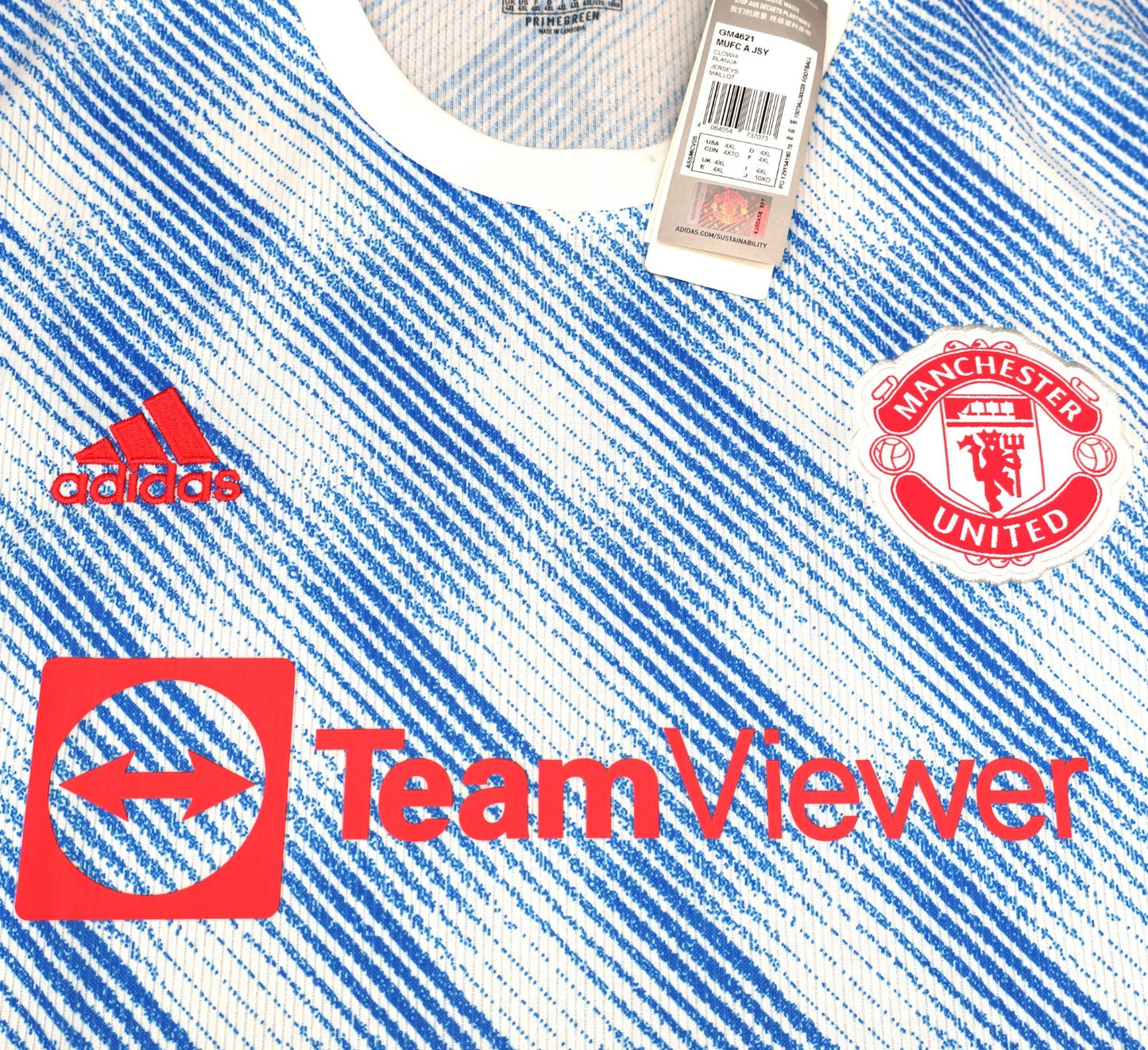 BNWT 2021 2022 MAN UTD ADIDAS AWAY SHIRT RONALDO 7 MEN'S XXXXL (4XL)