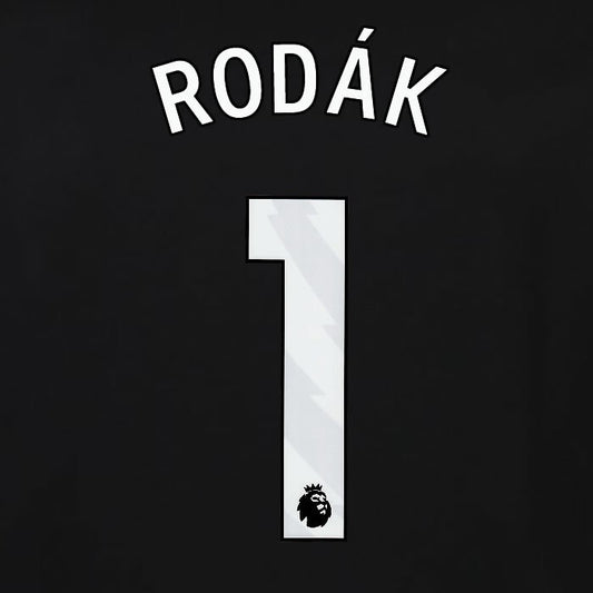 2023 2024 OFFICIAL FULHAM AVERY DENNISON RODAK 1 3RD PLAYER SIZE NAMESET
