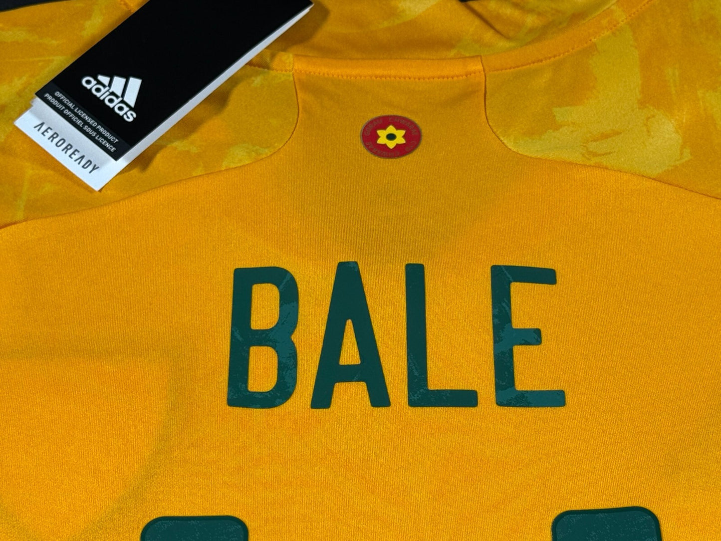 BNWT 2020 2021 WALES ADIDAS AWAY FOOTBALL SHIRT BALE 11 MENS MEDIUM