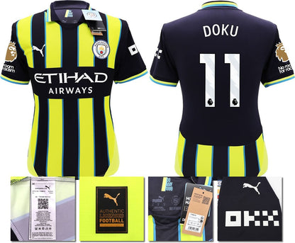 BNWT 2024 2025 MAN CITY PUMA AWAY DOKU 11 FOOTBALL SHIRT