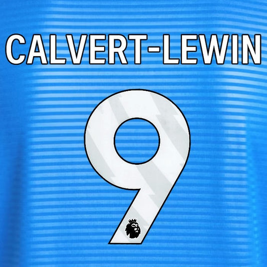 2025 2026 OFFICIAL LEEDS UNITED CALVERT-LEWIN 9 WHITE AWAY PLAYER SIZE NAMESET