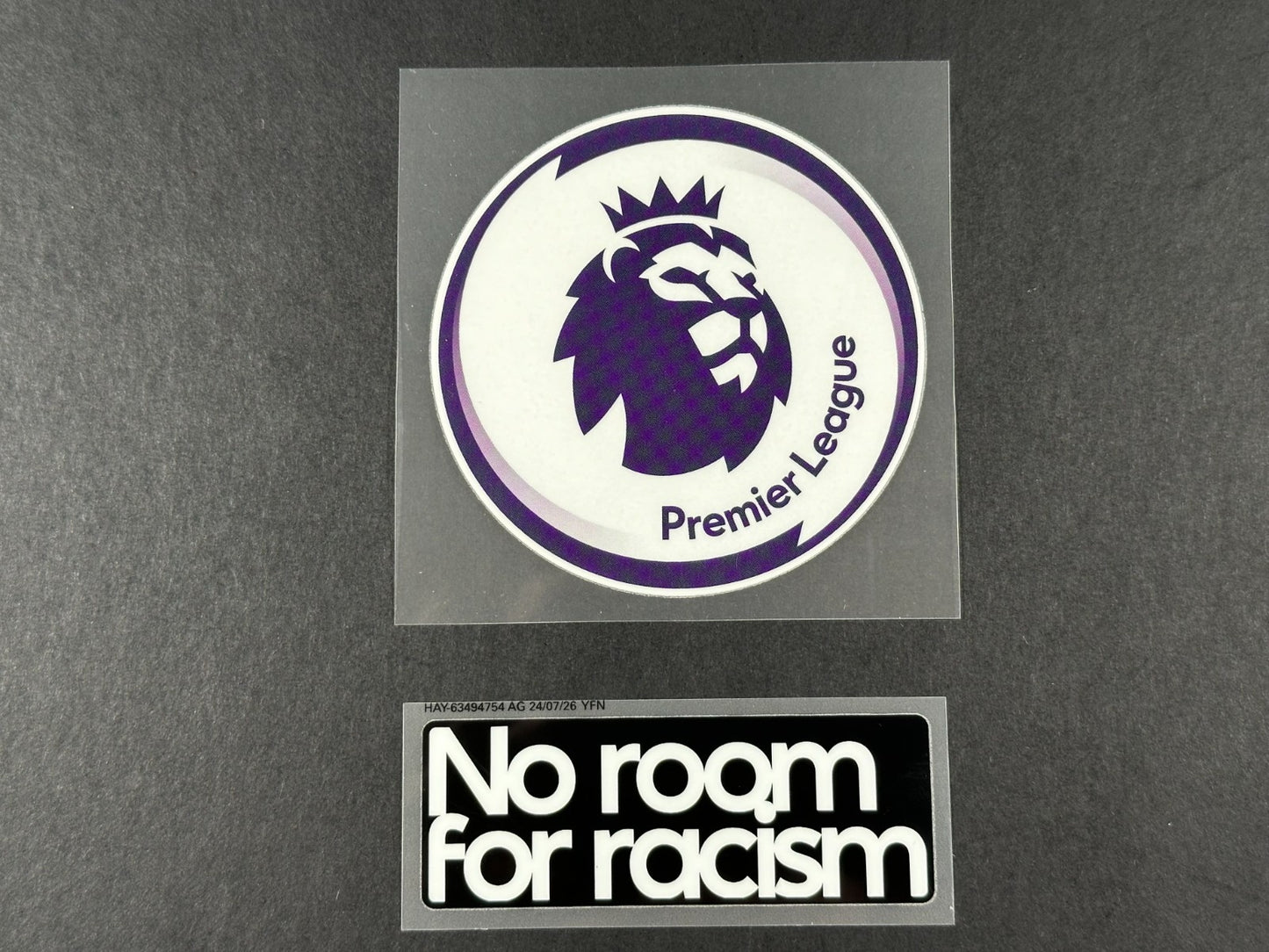 2019 2020 OFFICIAL PREMIER LEAGUE  & NRFR PLAYER SIZE SLEEVE PATCH SET 80mm