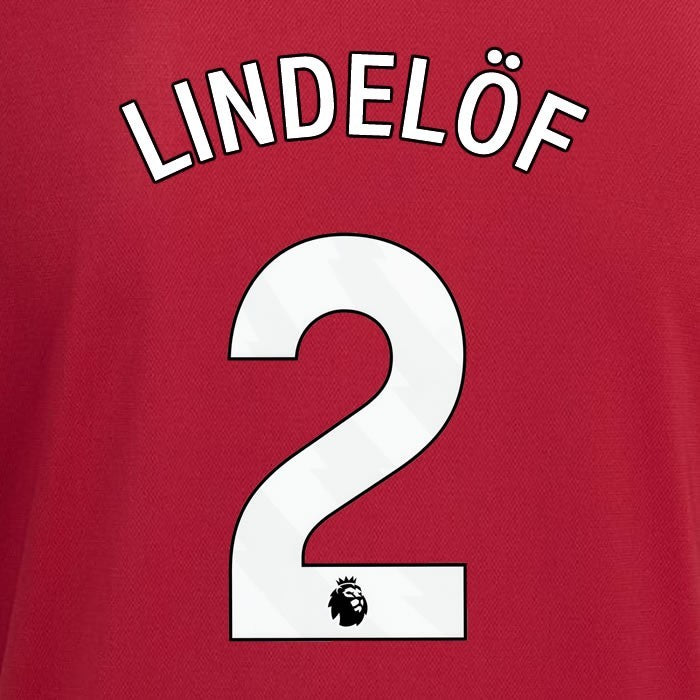 2023 2024 MANCHESTER UNITED LINDELOF 2 HOME WHITE PLAYER SIZE NAMESET