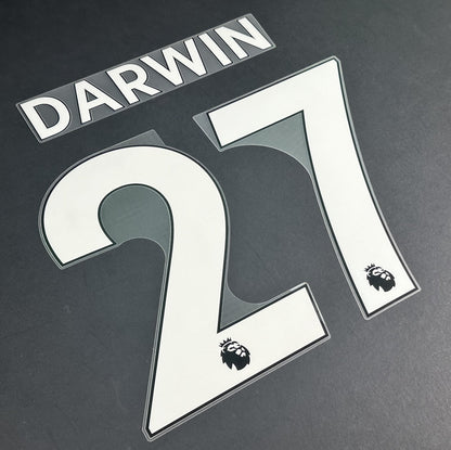2019 2023 DARWIN 27 OFFICIAL AVERY DENNISON WHITE PLAYER SIZE NAMESET
