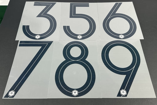 2018 2019 OFFICIAL SPORTING ID FRANCE AWAY OBSIDIAN PLAYER SIZE SHIRT NUMBERS