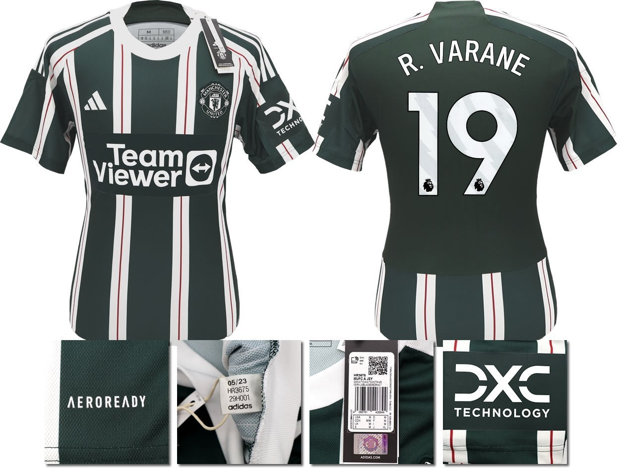 BNWT 2023 2024 MAN UTD ADIDAS AWAY SHIRT R. VARANE 19