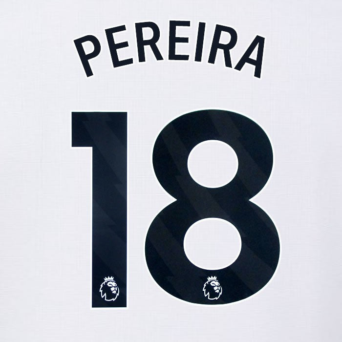 2024 2025 OFFICIAL FULHAM AVERY DENNISON PEREIRA 18 HOME PLAYER SIZE NAMESET