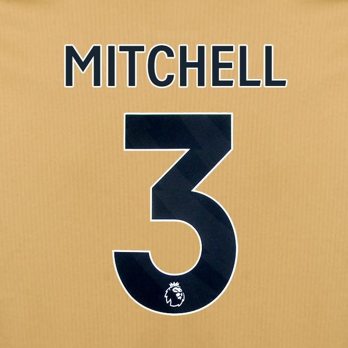 2025 2026 OFFICIAL CRYSTAL PALACE MITCHELL 3 BLACK 3RD PLAYER SIZE NAMESET