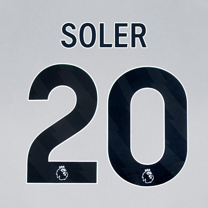 2024 2025 BOURNEMOUTH SOLER 20 BLACK AWAY PLAYER SIZE NAME SET