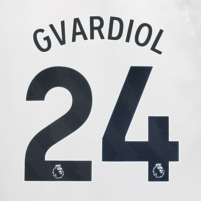 2023 2024 MAN CITY GVARDIOL 24 BLACK AWAY PLAYER SIZE NAME SET