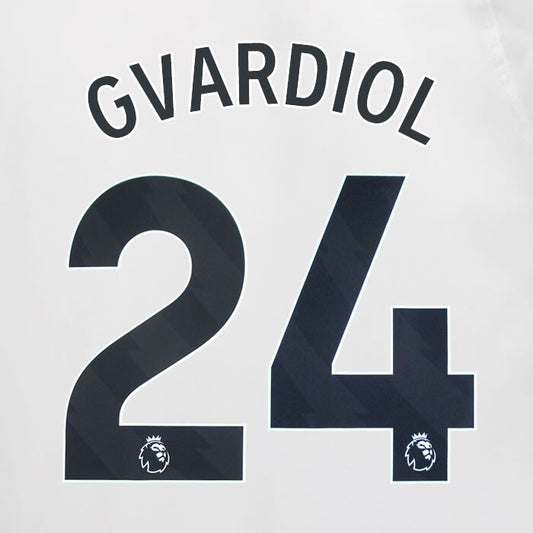 2023 2024 MAN CITY GVARDIOL 24 BLACK AWAY PLAYER SIZE NAME SET