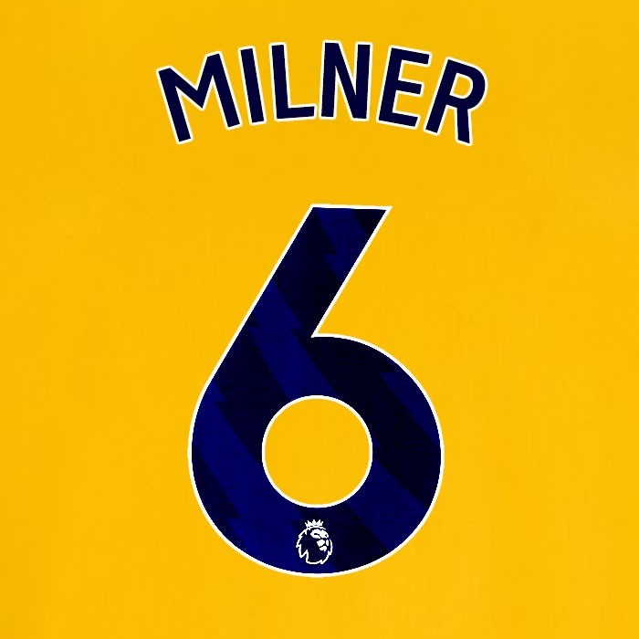 2024 2025 OFFICIAL BRIGHTON MILNER 6 AWAY BLUE PLAYER SIZE NAMESET