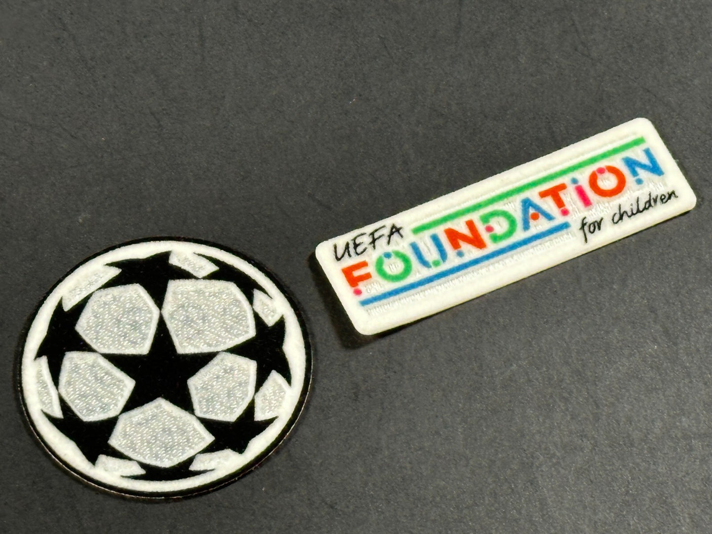 2023 2025 SPORTING ID CHAMPIONS LEAGUE STARBALL & FOUNDATION KIDS SLEEVE PATCH