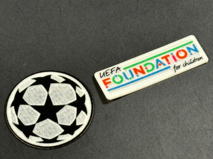 2023 2025 SPORTING ID CHAMPIONS LEAGUE STARBALL & FOUNDATION KIDS SLEEVE PATCH