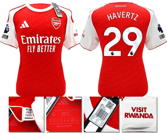 BNWT 2025 / 2026 ARSENAL F.C. ADIDAS HOME SHIRT HAVERTZ 29 + PATCHES
