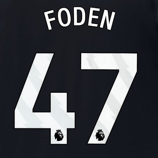 2023 2024 MAN CITY FODEN 47WHITE 3RD PLAYER SIZE NAME SET