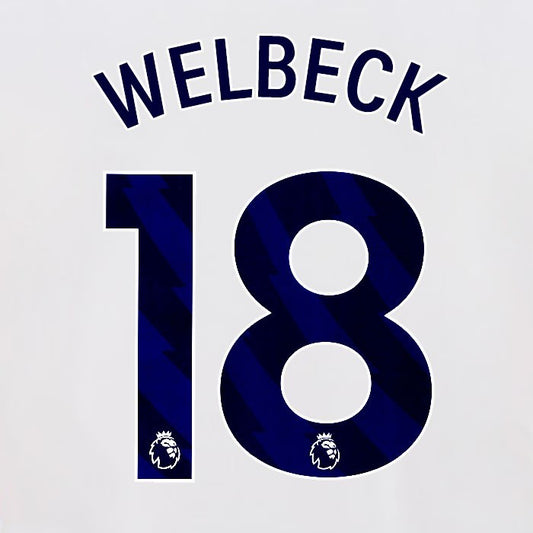 2024 2025 OFFICIAL BRIGHTON WELBECK 18 HOME BLUE PLAYER SIZE NAMESET