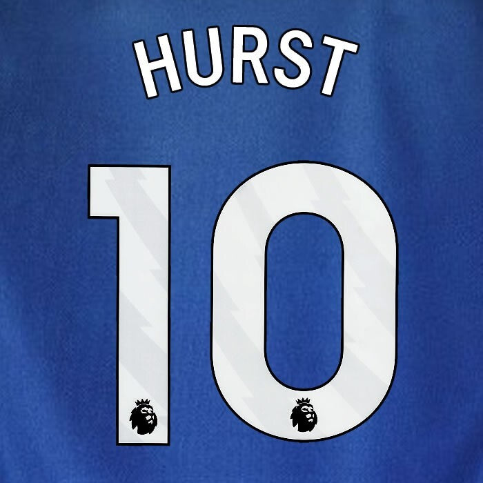 2023 2024 WEST HAM HURST 10 OFFICIAL 3RD WHITE PLAYER SIZE NAMESET