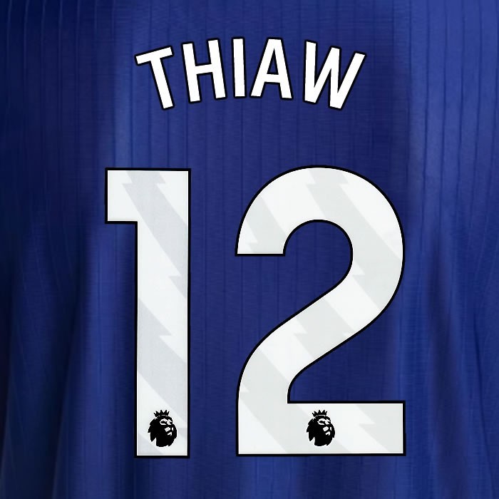 2025 2026 NEWCASTLE THIAW 12 OFFICIAL WHITE 3RD PLAYER SIZE NAME SET