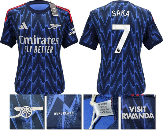 BNWT 2025/2026 ARSENAL F.C. ADIDAS AWAY SHIRT SAKA 7