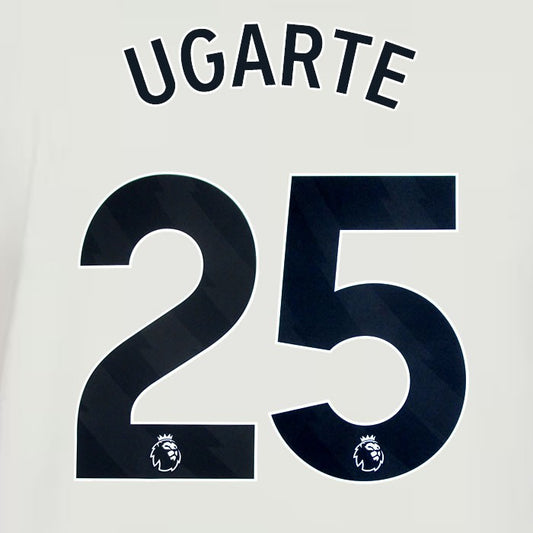 2024 2025 MANCHESTER UNITED UGARTE 25 3RD BLACK PLAYER SIZE NAMESET
