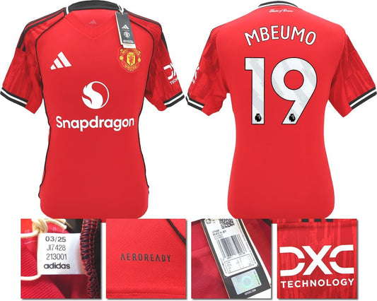 BNWT 2025 2026 MANCHESTER UNITED ADIDAS HOME SHIRT MBEUMO 19