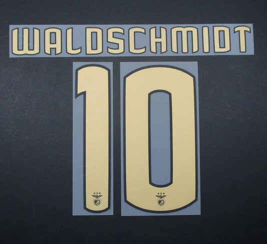 BENFICA 2020 2021 OFFICIAL WALDSCHMIDT 10 HOME PLAYER SIZE NAMESET