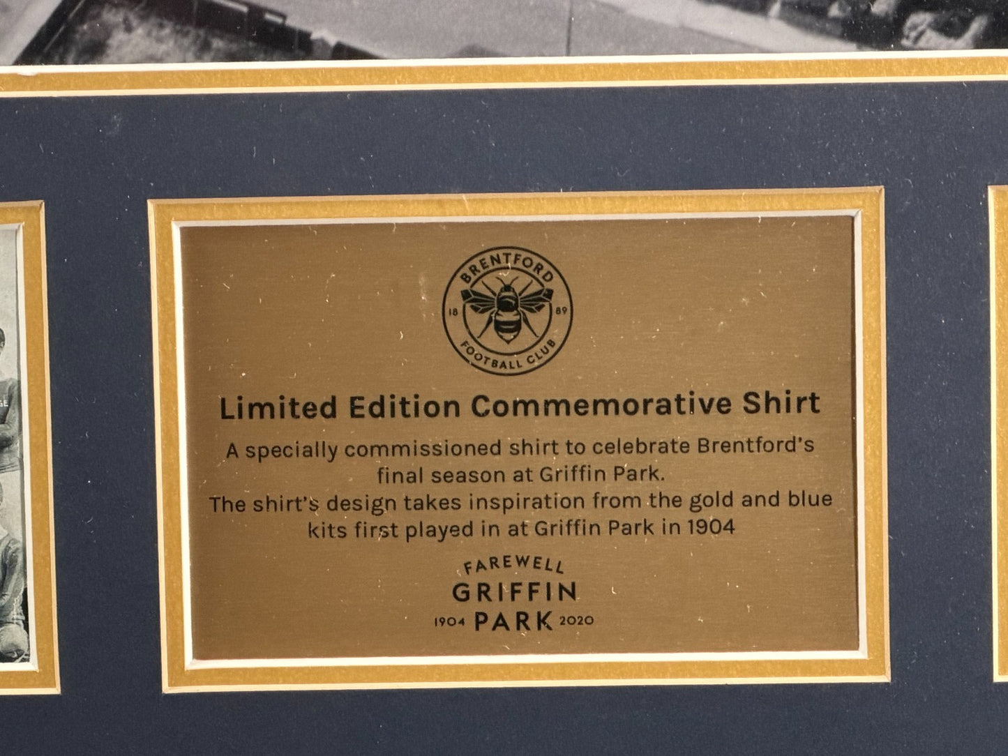LIMITED EDITION 2020 BRENTFORD FC COMMEMORATIVE SHIRT FINAL SEASON