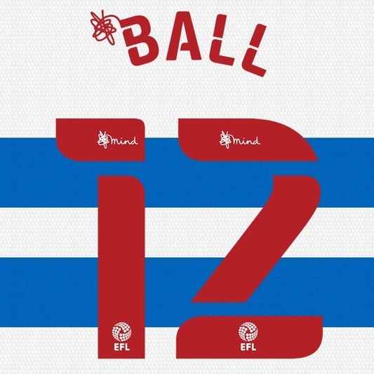 QPR 2020 2021 OFFICIAL BALL 12 HOME PLAYER SIZE NAME SET