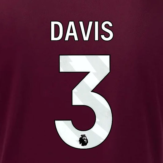 2024 2025 OFFICIAL IPSWICH TOWN DAVIS 3 WHITE AWAY PLAYER SIZE NAME SET