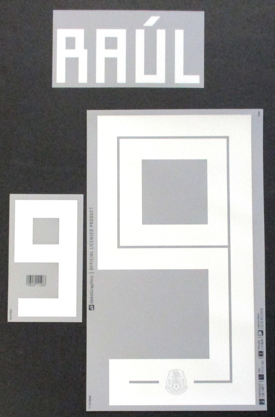 2018 2019 OFFICIAL MEXICO RAUL 9 HOME PLAYER SIZE NAMESET