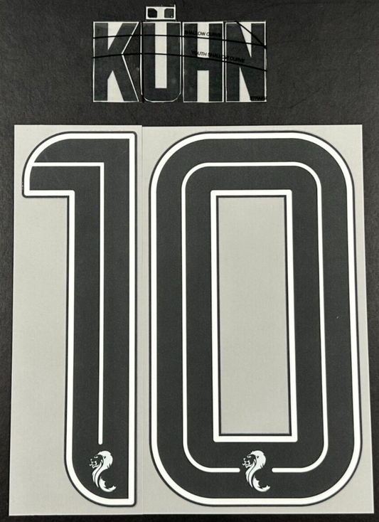 CELTIC 2023-2025 OFFICIAL SPORTING ID KUHN 10 HOME PLAYER SIZE NAME SET