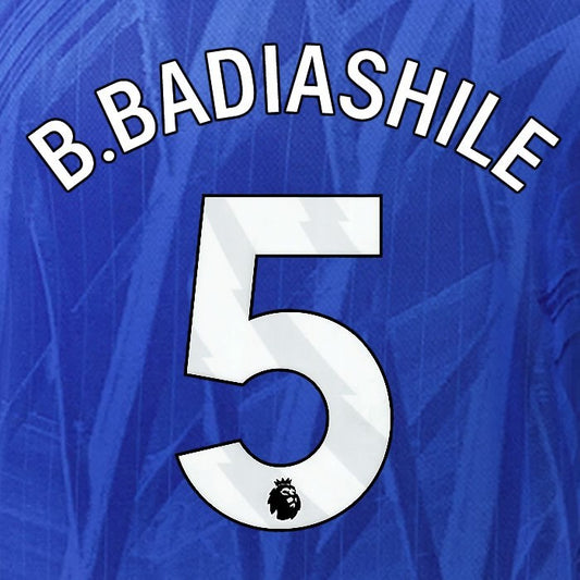 2025 2026 OFFICIAL CHELSEA B. BADIASHILE 5 WHITE HOME PLAYER SIZE NAMESET
