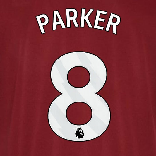 2023 2024 WEST HAM PARKER 8 OFFICIAL WHITE PLAYER SIZE NAMESET