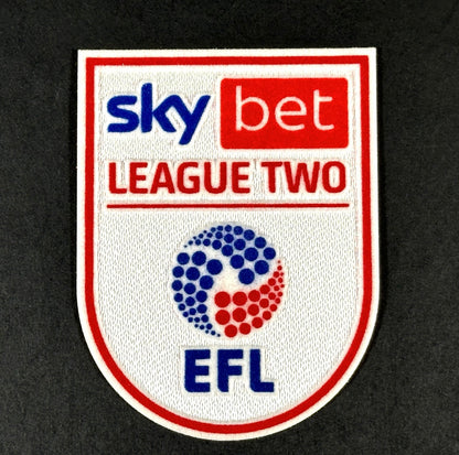 2024 - 2025 EFL SKY BET LEAGUE TWO OFFICIAL FELT FLOCK SLEEVE PATCH PLAYER SIZE