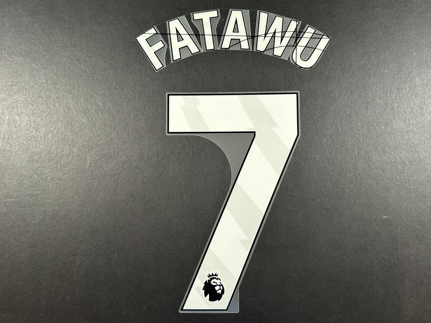 2024 2025 OFFICIAL LEICESTER CITY FATAWU 7 WHITE PLAYER SIZE NAME SET