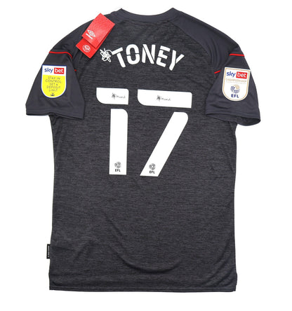 BNWT 2020 2021 UMBRO BRENTFORD AWAY SHIRT TONEY 17 + PATCHES MEN'S MEDIUM