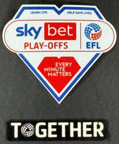 2024 2025 EFL SKY BET LEAGUE 2 & TOGETHER OFFICIAL PLAY - OFF SLEEVE PATCHES