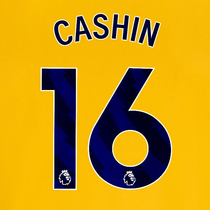 2024 2025 OFFICIAL BRIGHTON CASHIN 16 AWAY BLUE PLAYER SIZE NAMESET